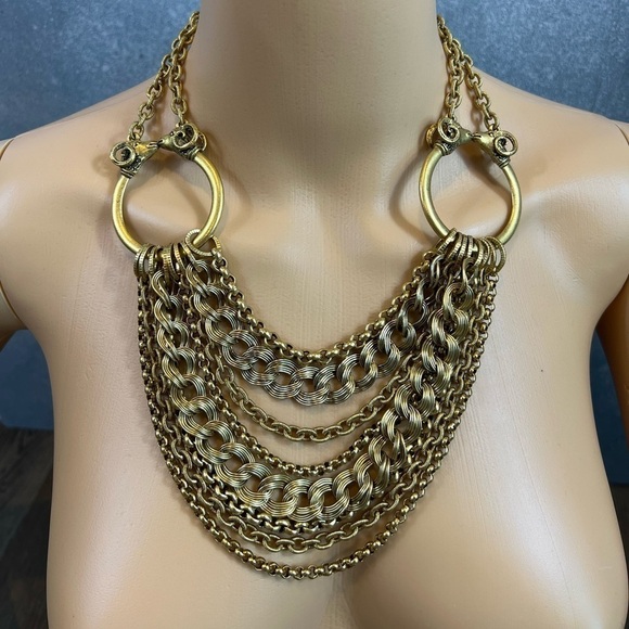 ELIZABETH COLE 24k plated brass sand Never Worn - Picture 1 of 5